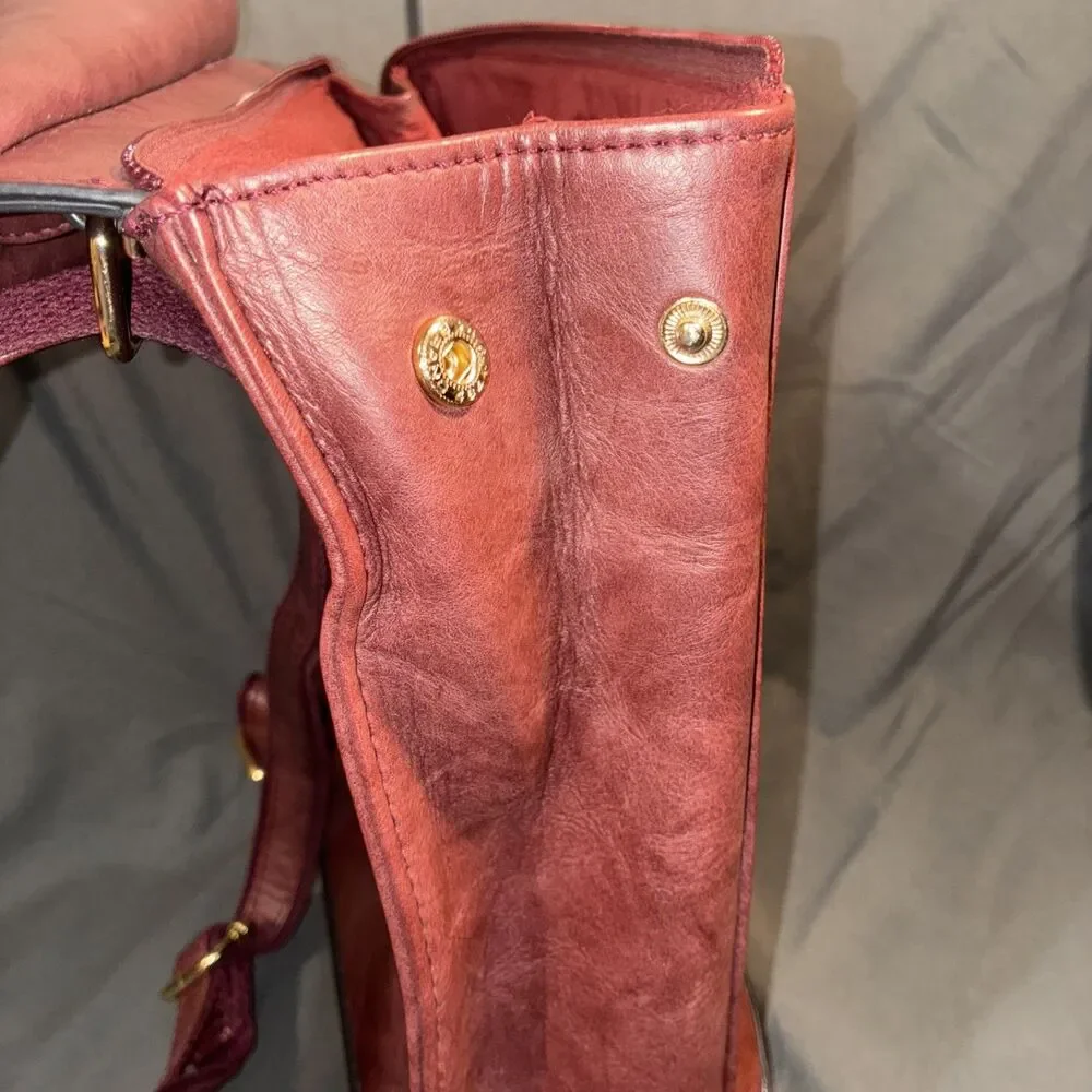 Convertible backpack and shoulder Maroon/Burgundy